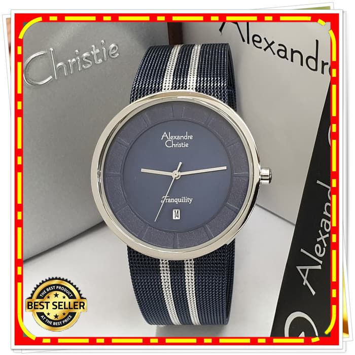 ALEXANDRE CHRISTIE AC 8334 PRIA SILVER BLUE ORIGINAL