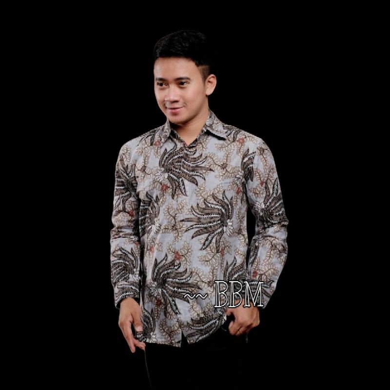 Kemeja batik pria lengan panjang terlaris | Batik pria lengan panjang reguler