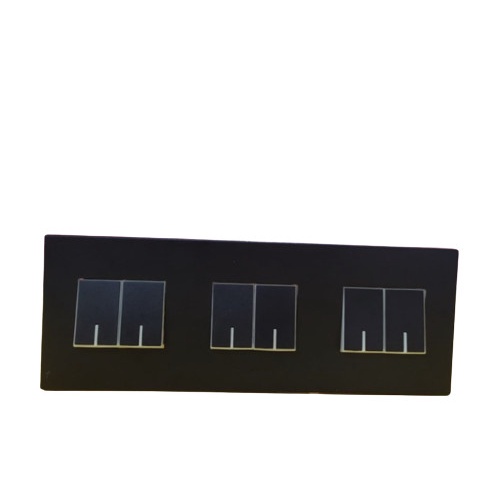 PANASONIC Saklar 6 tombol 3 gang WESJ Hitam Black