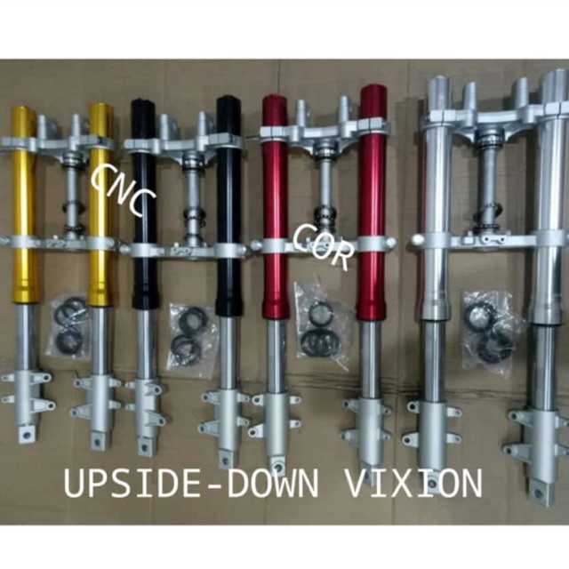 Shock Upside Down Semi Cnc Vixion - Byson Include Segitiga