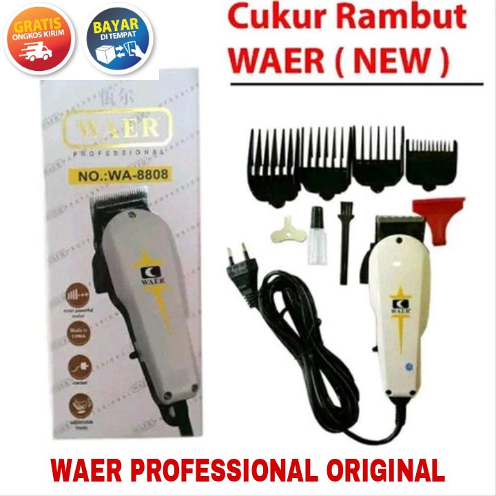 Alat Cukur Rambut Listrik - Waer Proffessional Wa-8808 ORIGINAL