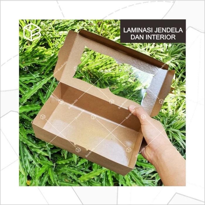 

Lpk77- Dus Kue Box Brownies Packaging Roti Kotak Laminasi | Cb201007