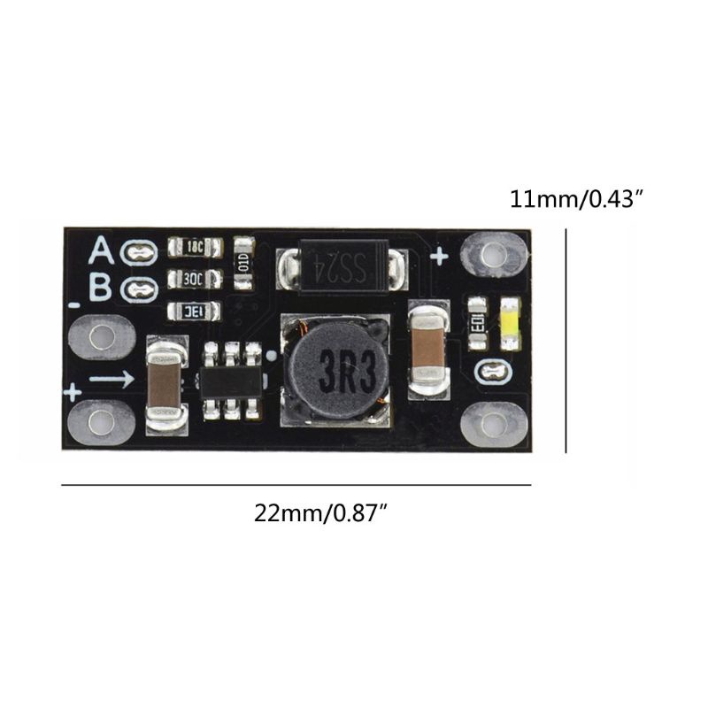 Gro Multifunction Mini Lithium Boost Module Step Up Board 3.7V to 12V LED Indicator DIY Electronic Voltage Regulator