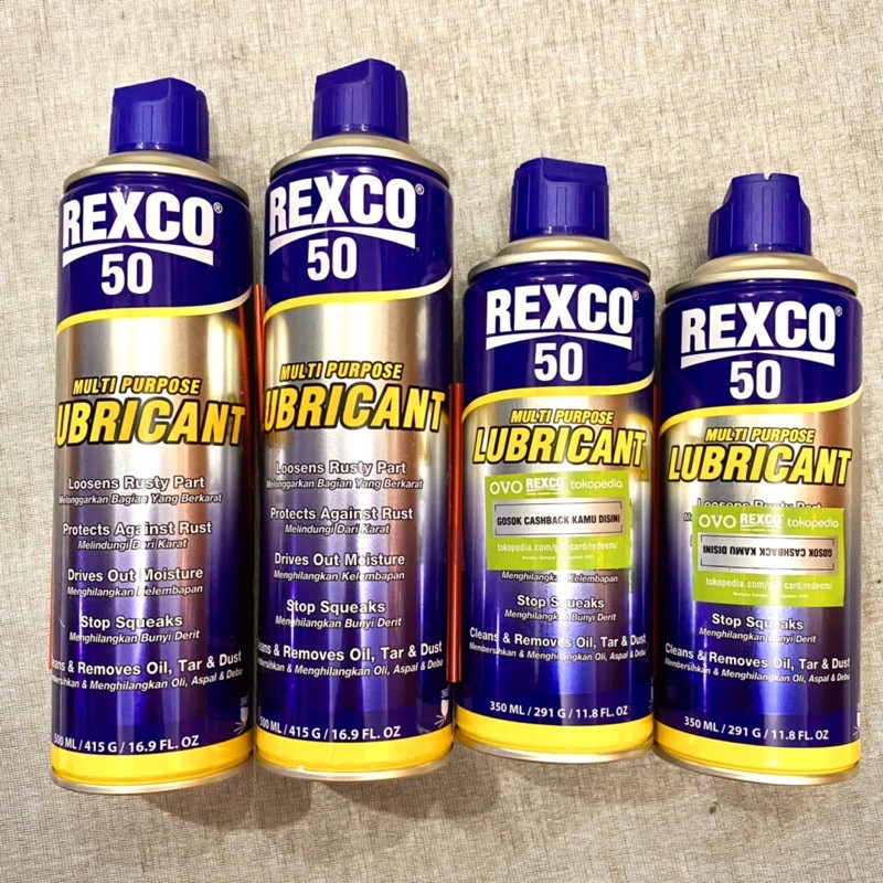 Rexco 50 MultiPurpose Lubricant 500ML dan 350ML / Spray Pelumas Serba Guna