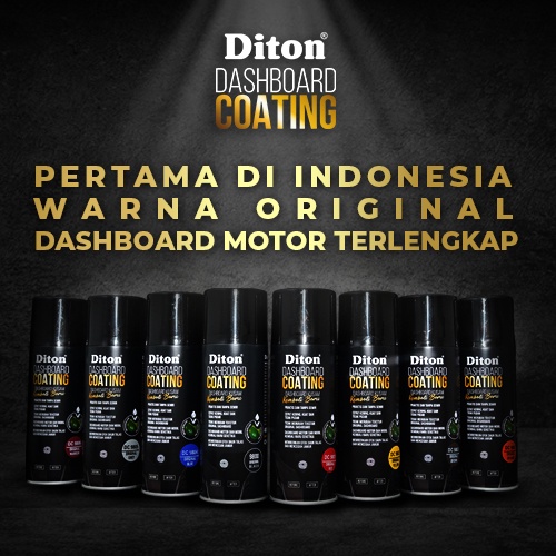 Pilok Pilox DITON Premium Dashboard Coating Pengkilap Motor Mobil Kilap Seperti Baru (Original Black 9800 Original Red 9801 Original Yellow 9802 Original Orange 9803 Original Blue 9804 Original Grey 9805 Original Maroon 9806 Original Brown 9807 (400cc)