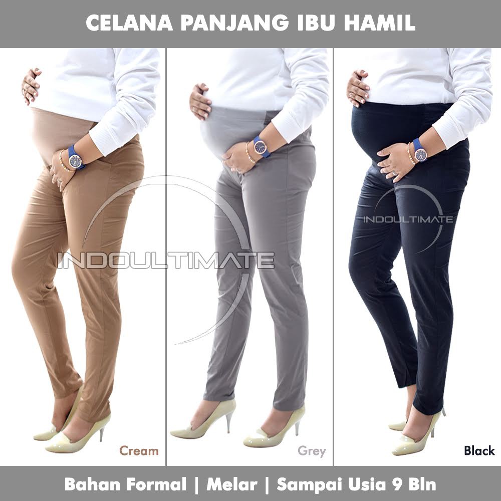 Bisa COD!! Celana Ibu Hamil Celana Panjang Kain Katun Kerja Kantor baju wanita Ibu Hamil CH-01