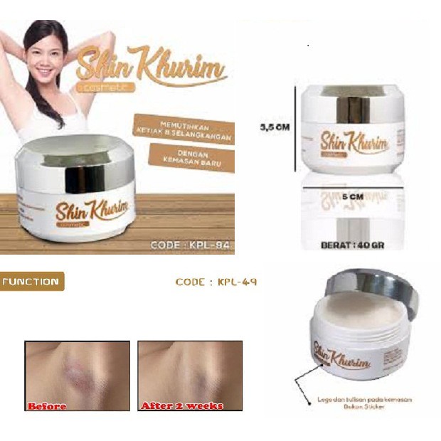 Shin Kurim GIRLSNEED77 Krim Ketiak Selangkangan Lipatan Hitam