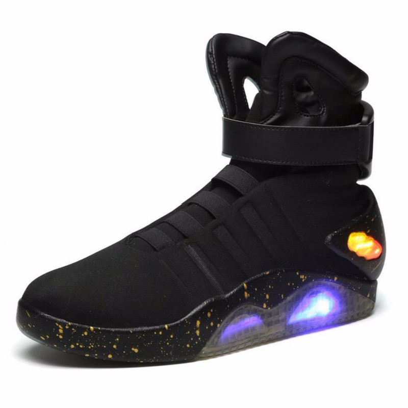 Sepatu basket Men Basketball Shoes Led Light Shoes Men Sneakers High Quality Led Glowing  High Top