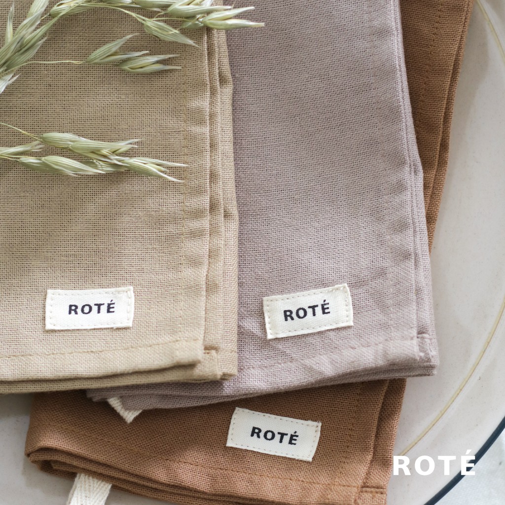 Napkin aesthetic korea Linen napkin serbet makan napkin hotel serbet aesthetic alas foto - ROTE