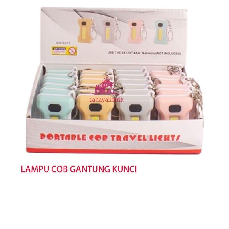 Lampu Camping Lampu Senter Model Gantungan Kunci gantungan kunci motor COB 450 Lumens