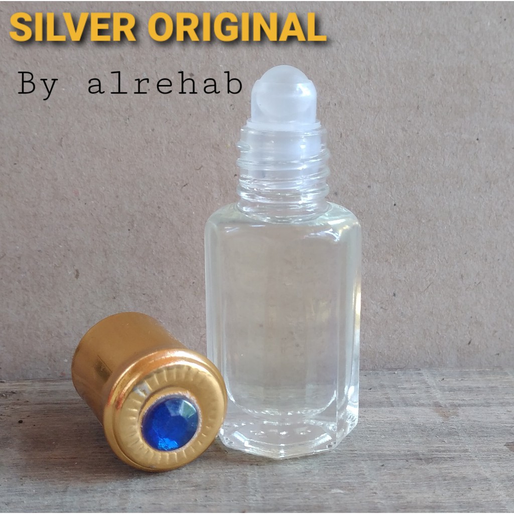 minyak wangi aroma (SILVER )  inspirasi aroma silver al rehab ORI FULL BIBIT 100% murni bibit parfum