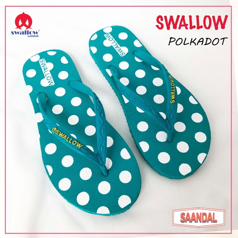 Sandal Jepit Wanita Swallow Polkadot Original (Bisa Eceran)