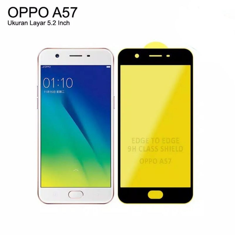 TEMPERED GLASS FULL 5D/9D SCREEN PROTECTOR OPPO A57
