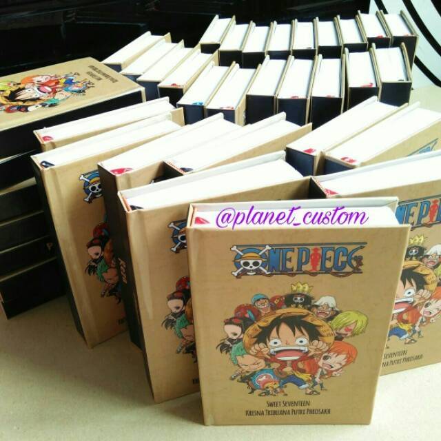 

Aneka Notebook A6 One Piece buku tulis custom free nama lucu murah unik