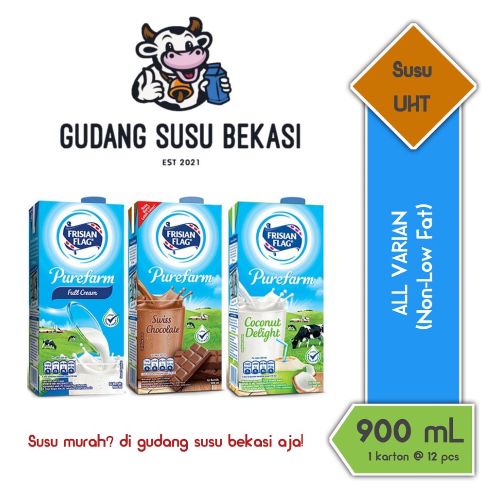 

Frisian Flag Purefarm 900mL All Variant