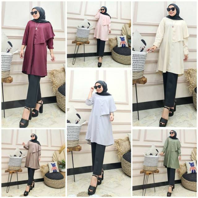 Tasya Tunik, tunik, tunik muslim, tunik modis, tunik Hijabers, tunik kekinian, tunuj katun, ootd