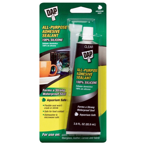 

DAP All Purpose Adhesive Sealant - Lem 100% Silicone Glue - Aquarium