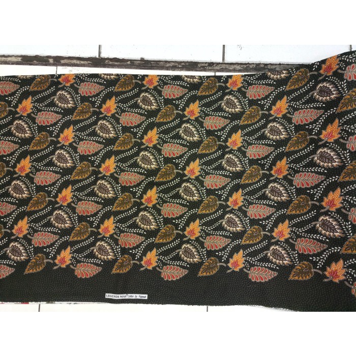 KAIN BATIK KATUN METERAN MOTIF DAUN JATI SOGAN