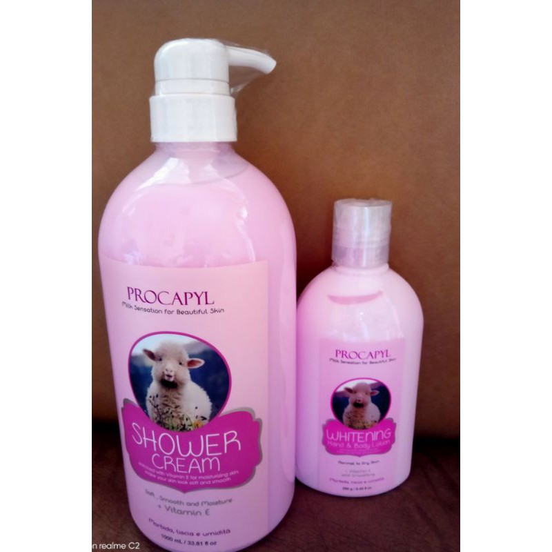 Shower besar + lotion procapyl kambing