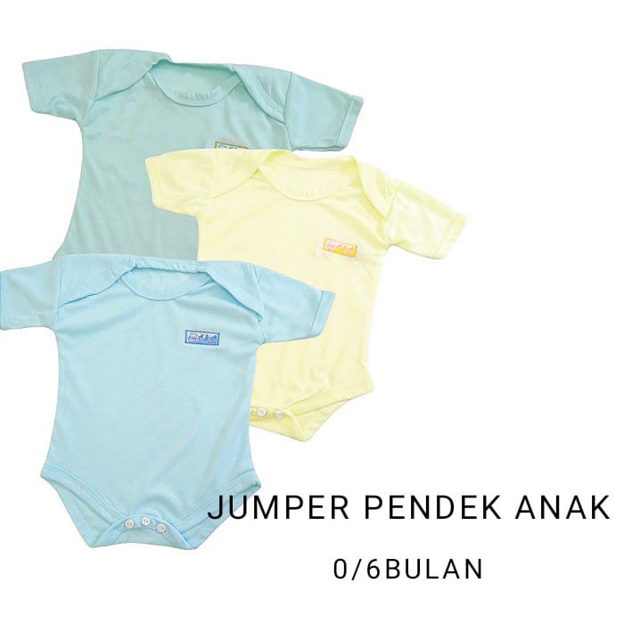 Premium Jumper Pendek Bayi Polos | Jumper Anak