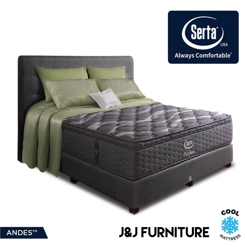 Serta springbed kasur serta andes set murah makassar