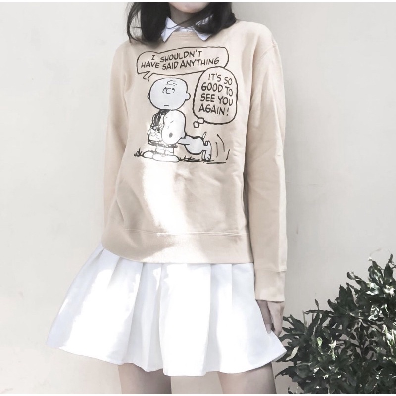 preloved sweatshirt uniqlo x peanuts