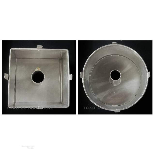 Loyang Chiffon Bulat 24cm 26cm Lurus- Loyang Chiffon Kotak 20cm Lurus