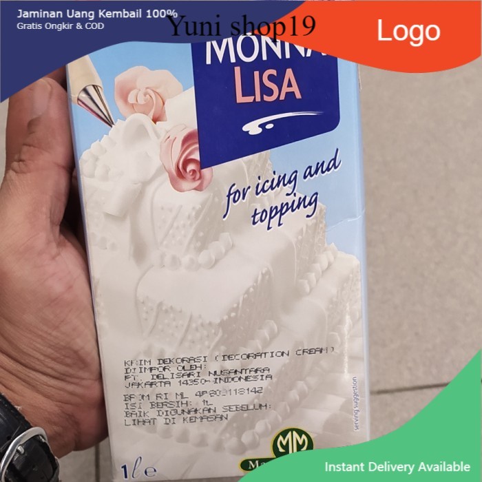 

monalisa whipping cream 1liter