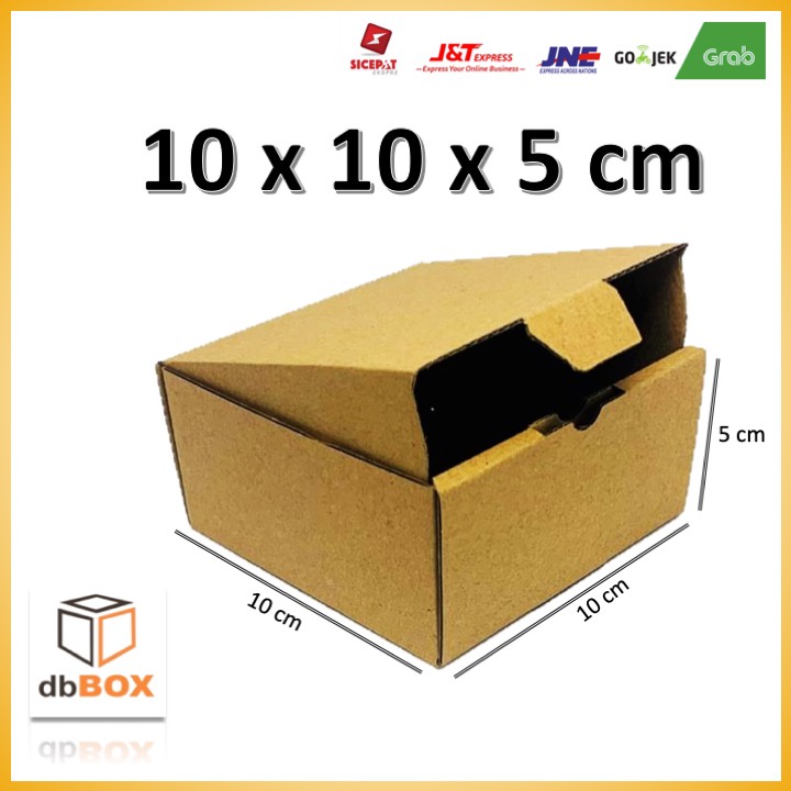 Kardus 10x10x5 cm | Box Die Cut dan Easy Usage | Box Kue Tart & Pizza-1