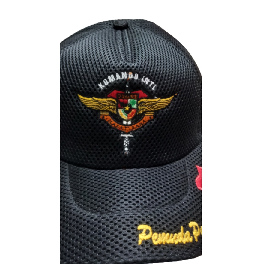 Topi Pemuda Pancasila Koti Tulisan Merah Putih