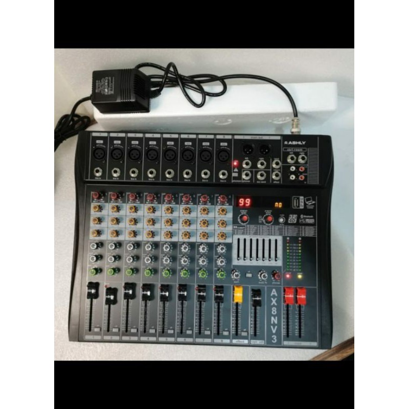 mixer ashly ax8n v3 ax 8n ax 8n 8CH bluetooth usb soundcard mixer audio