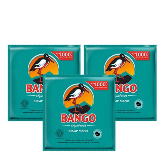 Kecap Manis Bango Sachet 144 x 20ml / Kecap Bango 1000 / Kecap Bango 20 dus / Bango ketengan 1000