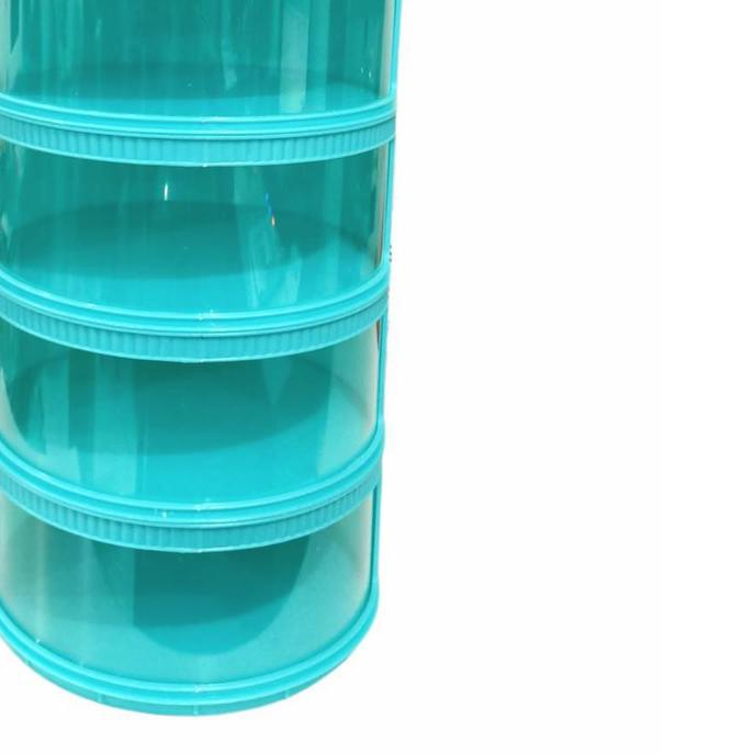 Multi-layer Rak plastik penyimpanan tempat makanan penutup tudung saji Multi-layer Rak plastik penyi