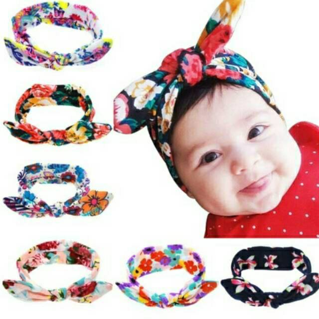 Bandana MOTIF pita kelinci | BANDANA anak &amp; bayi PITA KELINCI MOTIF