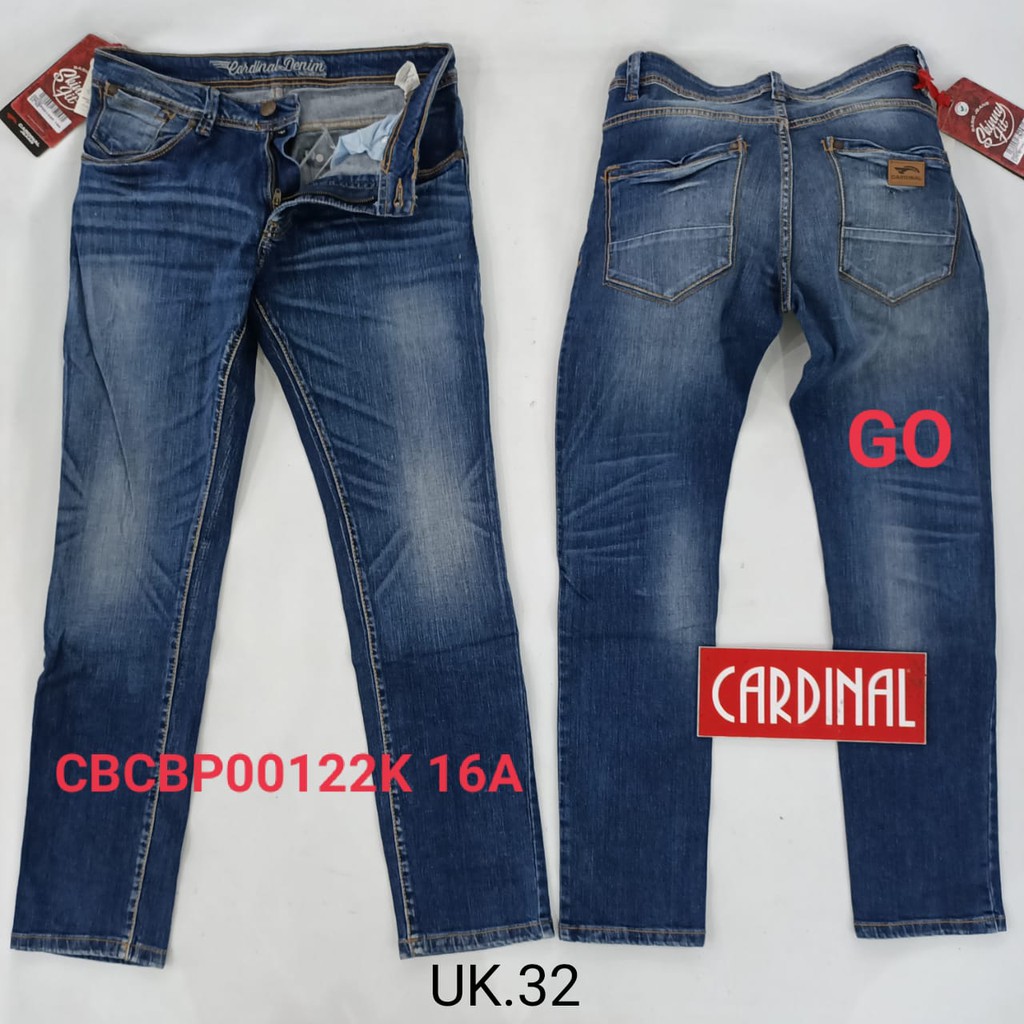 gof 32 CARDINAL CBCBP Celana Panjang Jeans Pria Pencil Stretch Slimfit Super Skinny Sobek Bermuda