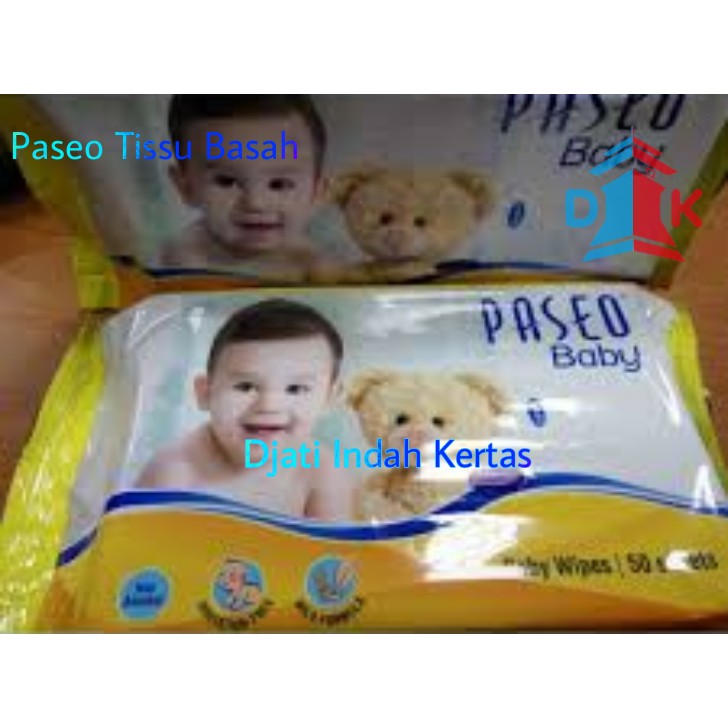 BARANG BAGUS!!! Tissue Tisue Paseo baby Tisu wipes 50sheets with chamomile extract