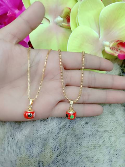 Gelang Dan Kalung Bola merah