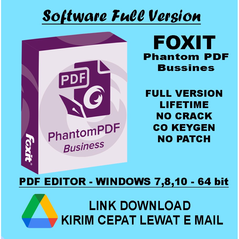 Foxit Phantom Bussines 11 // PDF Editor - Windows 7,8,10,11 - 64bit - Lifetime