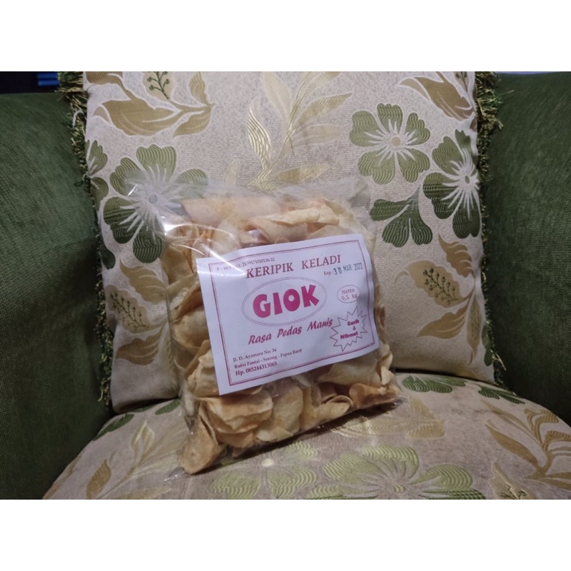 

Keripik Keladi Giok Pedas Manis 500gr
