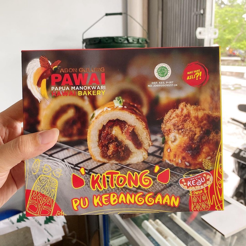 Abon Gulung Papua Manokwari (Pawai) ORIGINAL Sapi UNYIL - Hawai Bakery