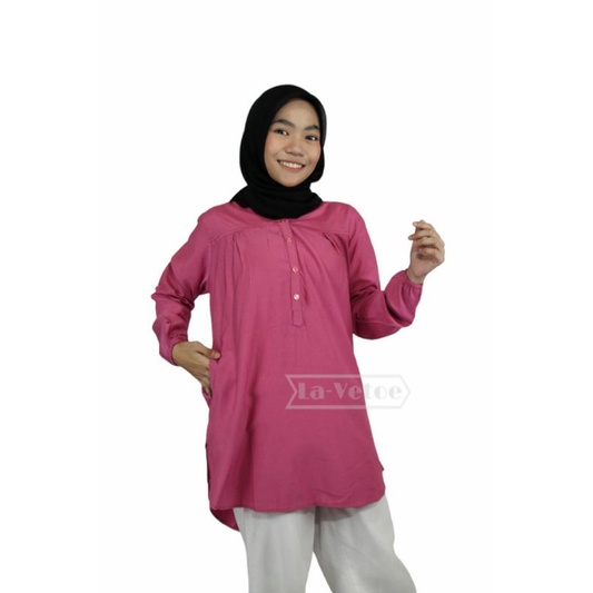 Blus Polos Viscose 1041 dusty pink
