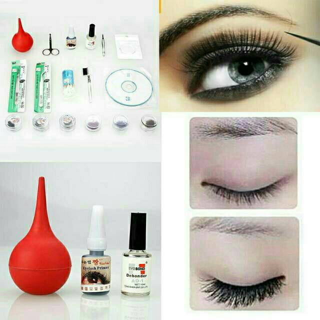 EYELASH EXTENSION KIT - PAKET BELAJAR BULU MATA TANAM - STATERKIT EYELASH EXTENSION BASIC