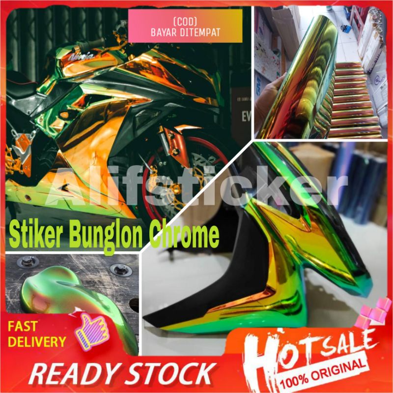 Stiker Skotlet Bunglon Chrome Stiker Rainbow