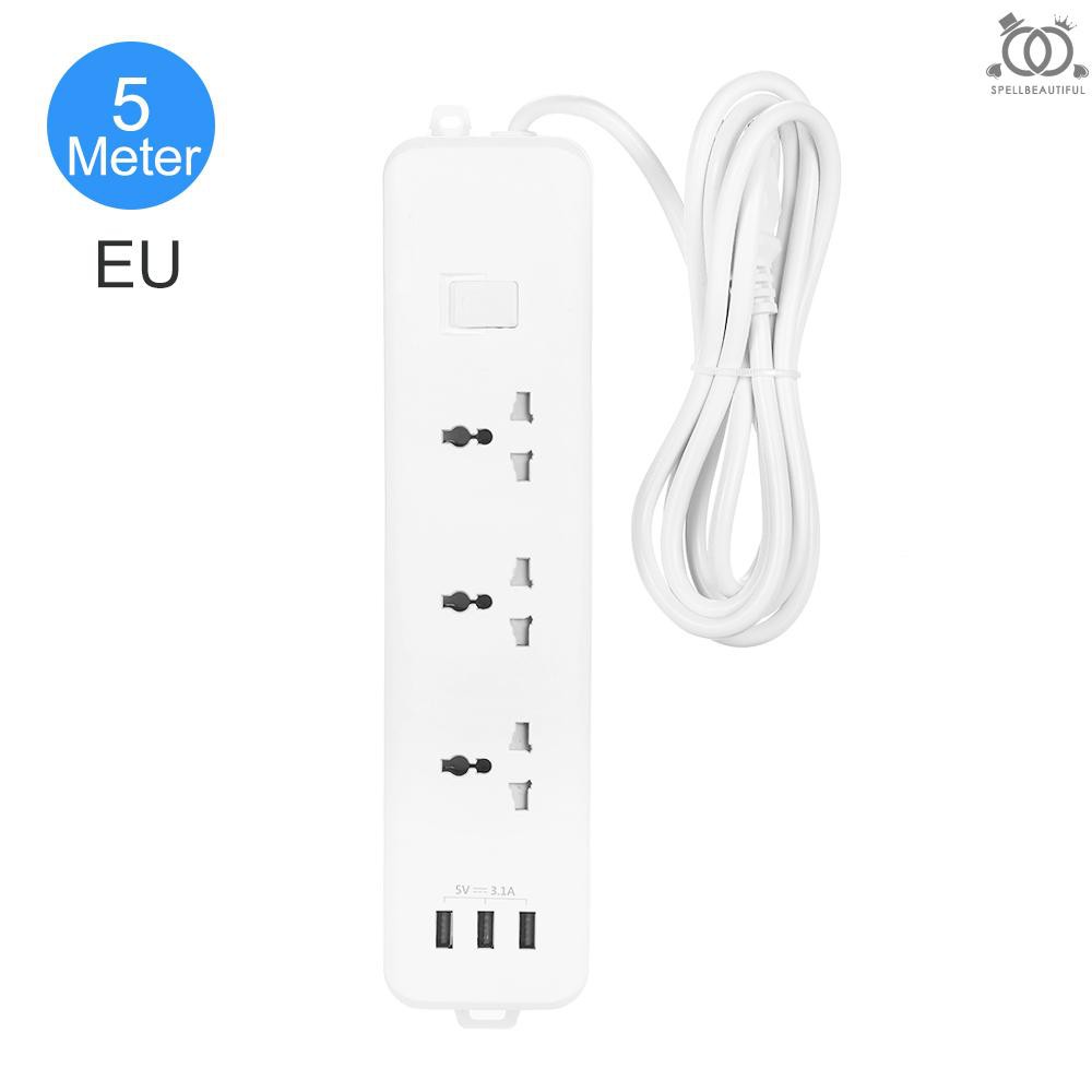 SP*Power Strip Multi Outlet Socket with 