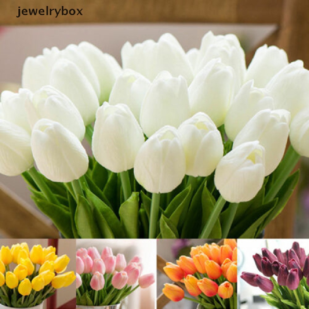 (jewelrybox) Buket Bunga Tulip Imitasi Untuk Dekorasi Rumah / Pesta Pernikahan