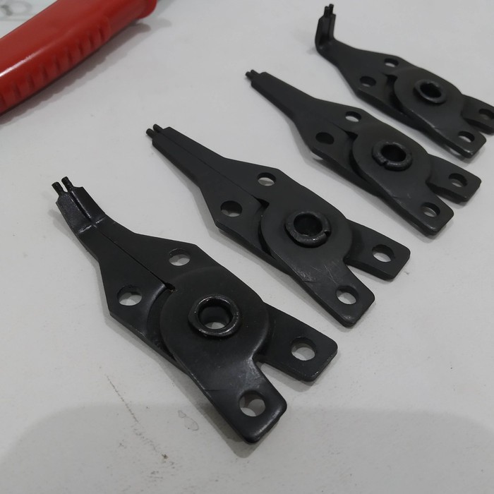 Tang Spi sepi Buka tutup lurus bengkok Snap Ring Plier set kombinasi dramashop