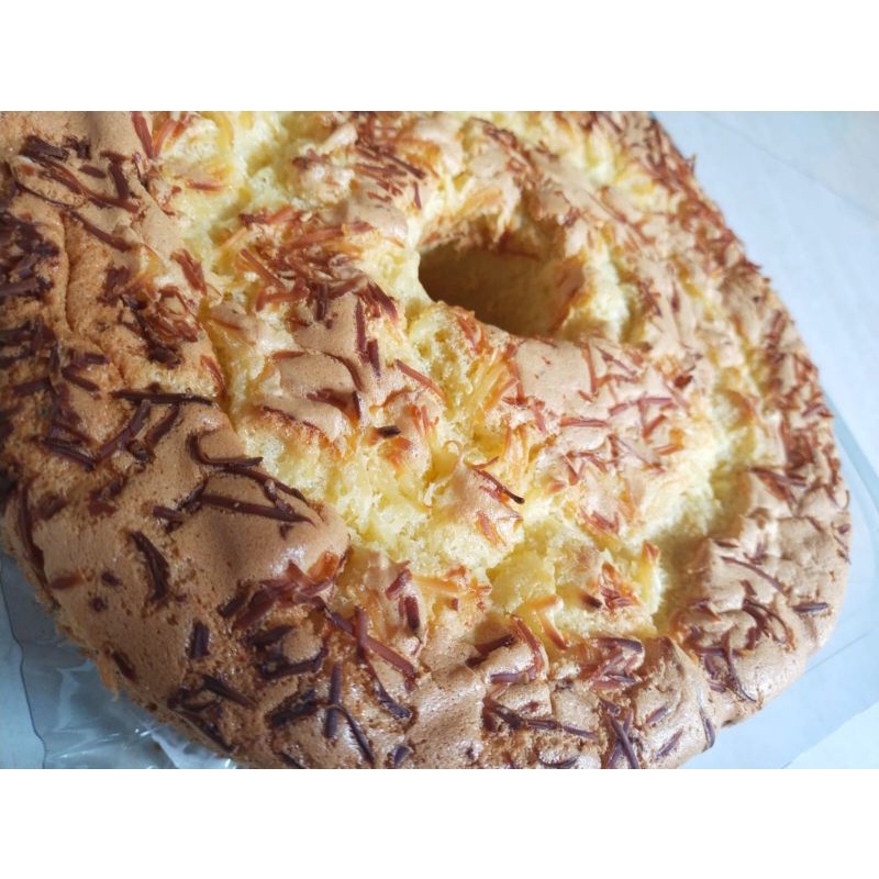 Kue Bolu Chiffon Keju Premium Sifon Spongecake Cheesy Cifon Cheese Rainbow Chococips Pandan Marble S