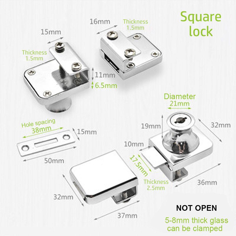 TOP Kunci Lemari Kaca Dengan Kunci Zinc Alloy Pengait Window Lock