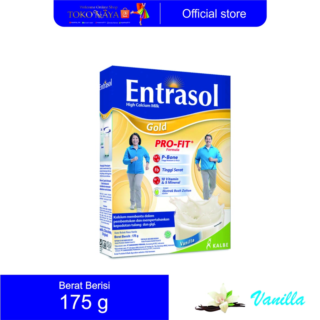 

Entrasol gold vanila 175 gram