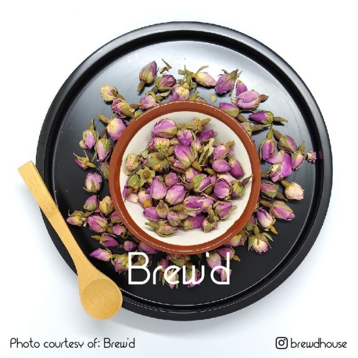

TEH-DAUN- TEH BUNGA FRENCH ROSE BUDS KERING - DRIED FLOWER TEA 10 GR 10G -DAUN-TEH.